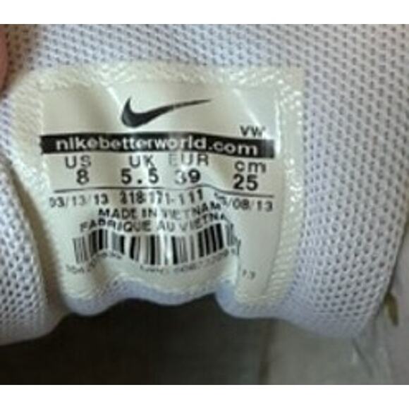 Nike White Rolling Rail Blue Embroidered 2013 Women's Size 8 - Picture 7 of 7